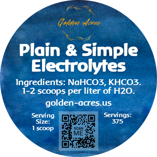 Plain & Simple Electrolytes